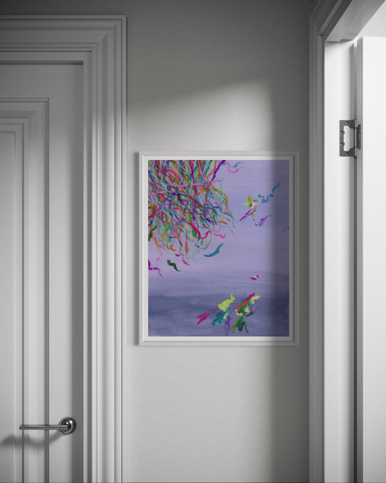 Streamers 11 - Abstract Art Print