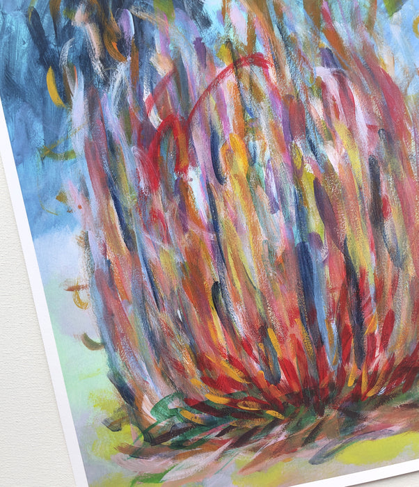 Little Campfire 4 - Abstract Art Print