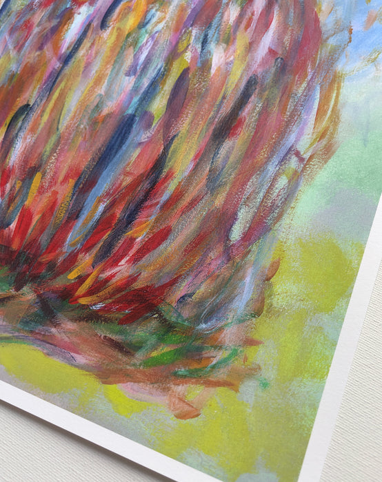 Little Campfire 4 - Abstract Art Print