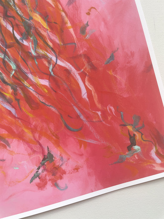 Streamers 5 - Abstract Art Print