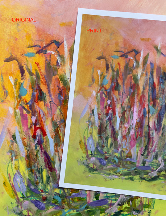 Little Campfire 2 - Abstract Art Print