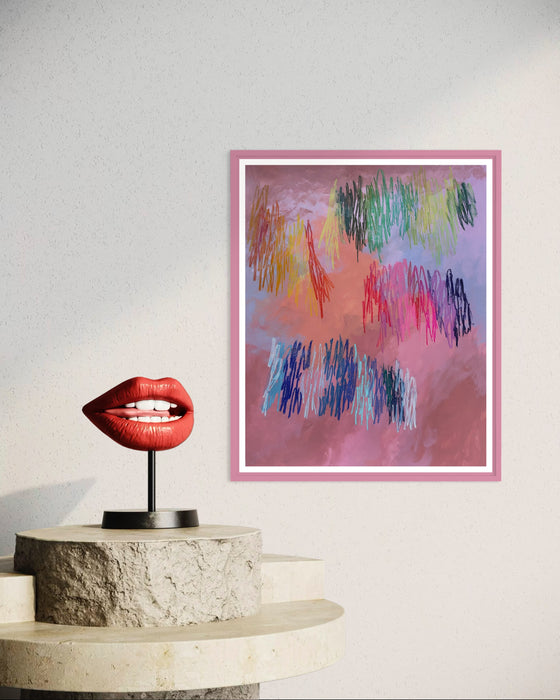 Squiggles 3, Abstract Art Print