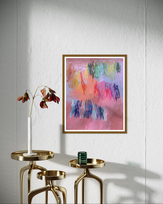 Squiggles 3, Abstract Art Print