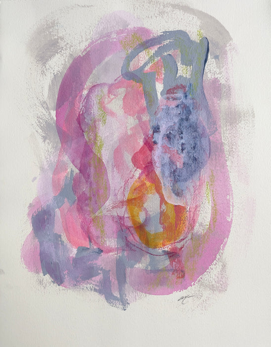 Blue Heart - Abstract Original Painting