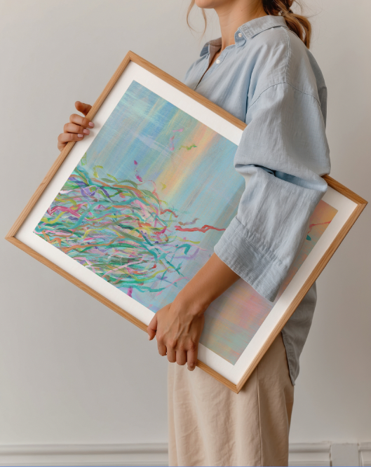 Streamers 10 - Abstract Art Print