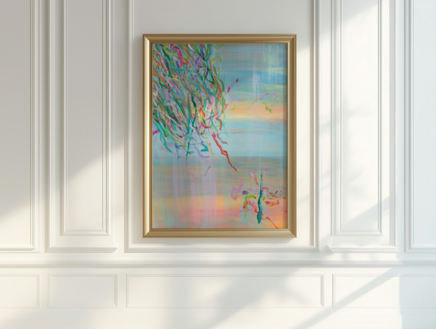 Streamers 10 - Abstract Art Print