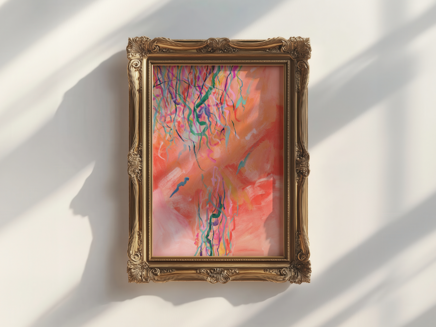 Streamers 7 - Abstract Art Print