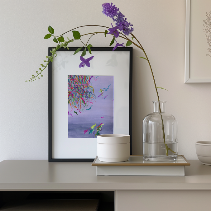 Streamers 11 - Abstract Art Print