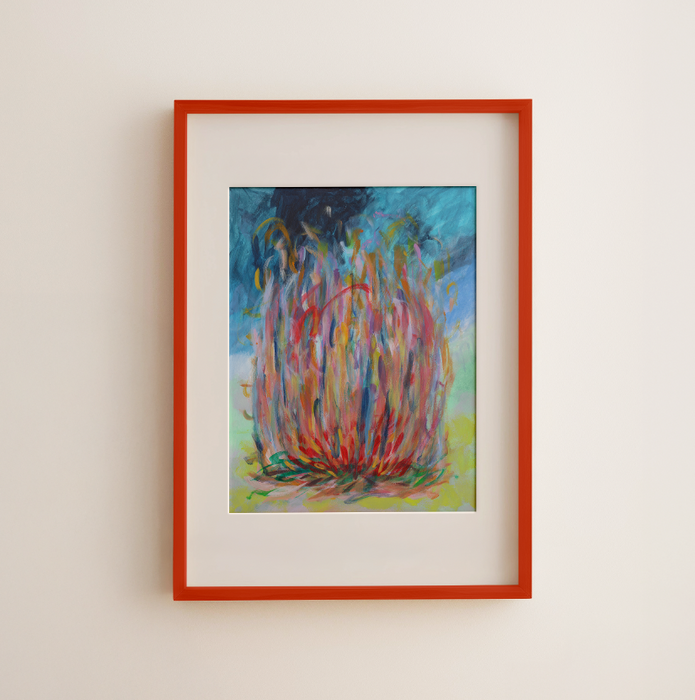 Little Campfire 4 - Abstract Art Print