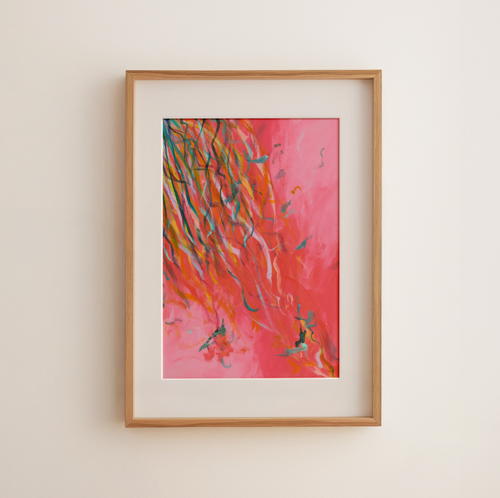Streamers 5 - Abstract Art Print