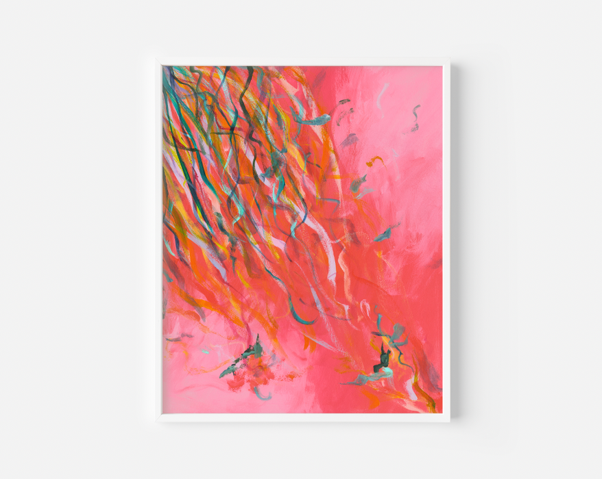 Streamers 5 - Abstract Art Print