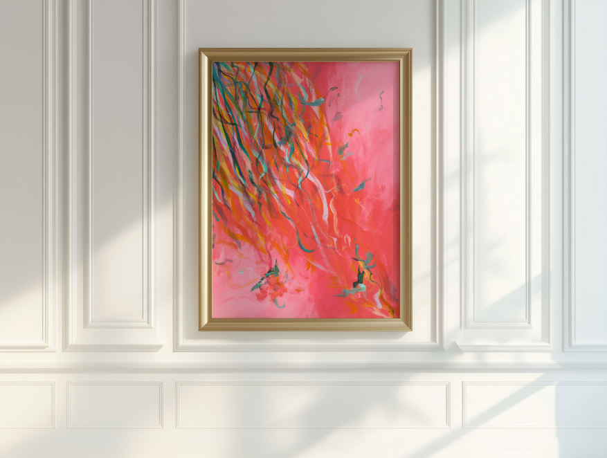 Streamers 5 - Abstract Art Print