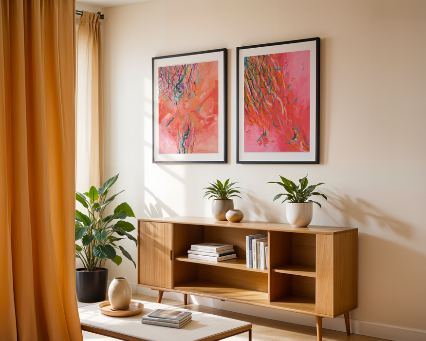 Streamers 5 - Abstract Art Print