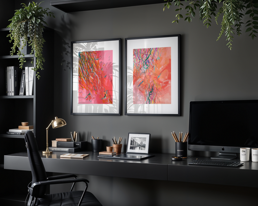 Streamers 7 - Abstract Art Print