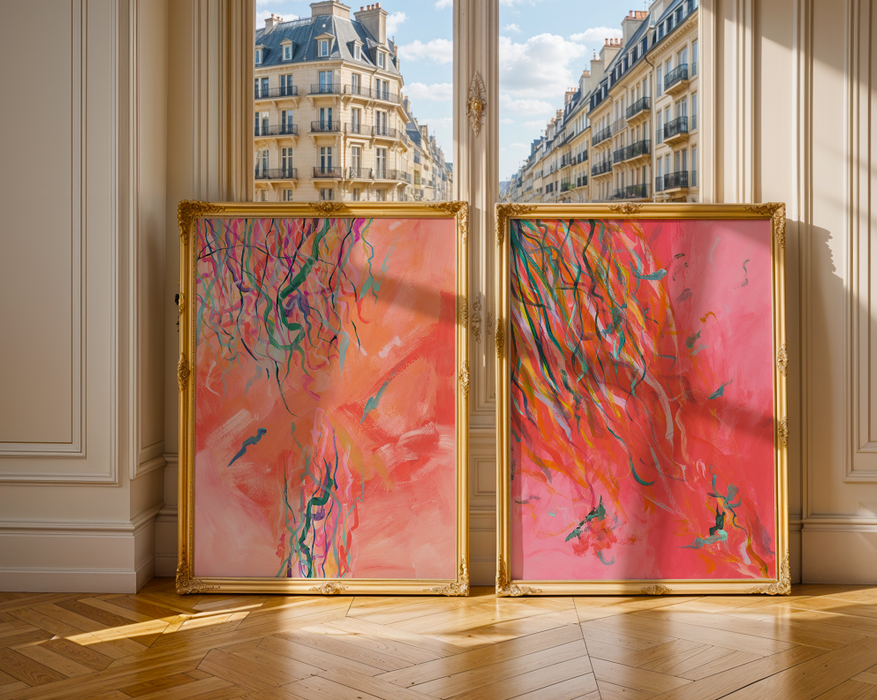 Streamers 7 - Abstract Art Print