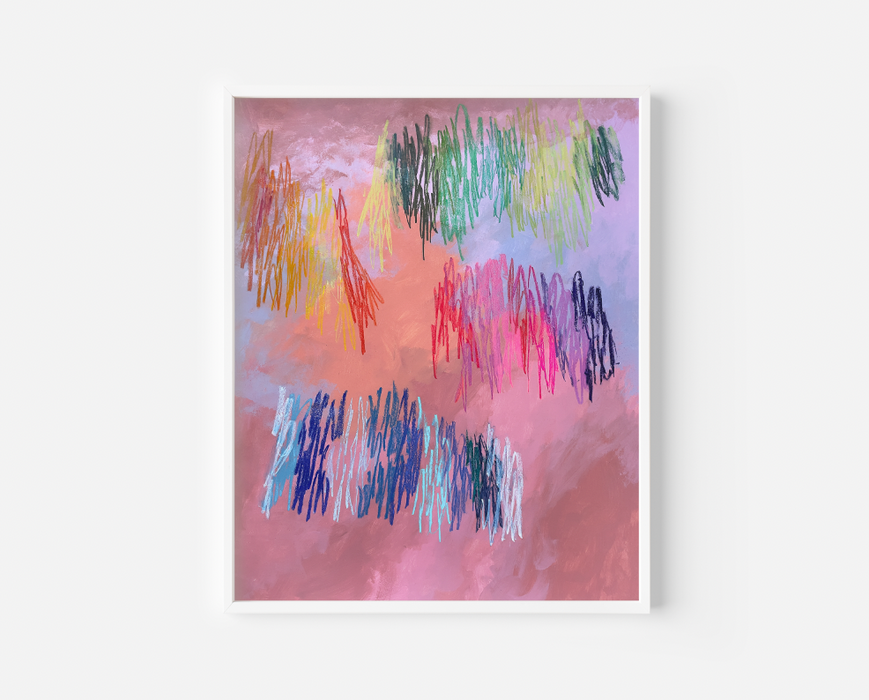 Squiggles 3, Abstract Art Print