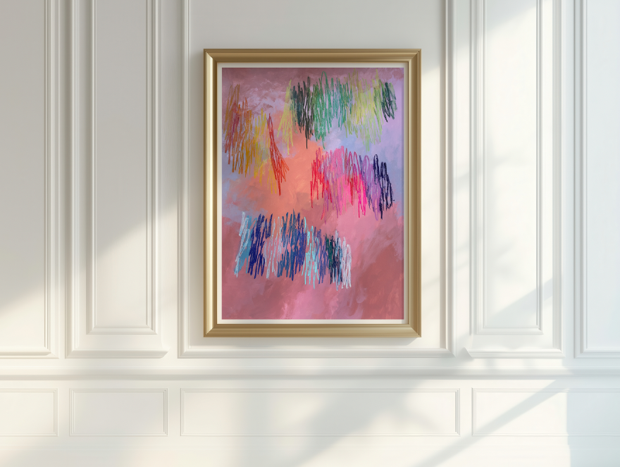 Squiggles 3, Abstract Art Print