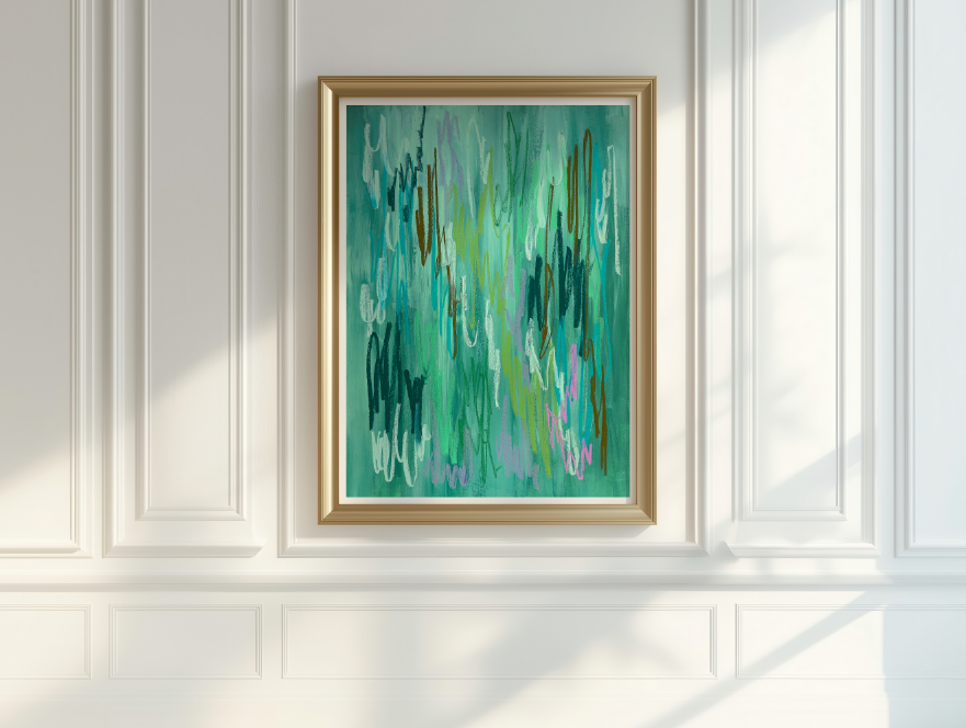 Squiggles 2, Abstract Art Print