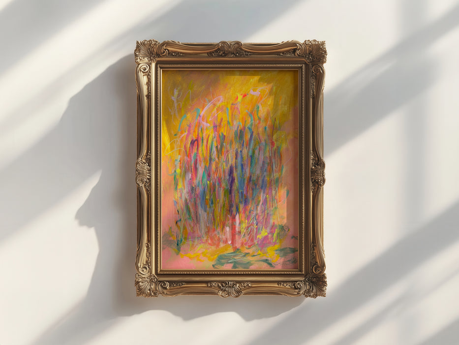 Little Campfire 7 - Abstract Art Print