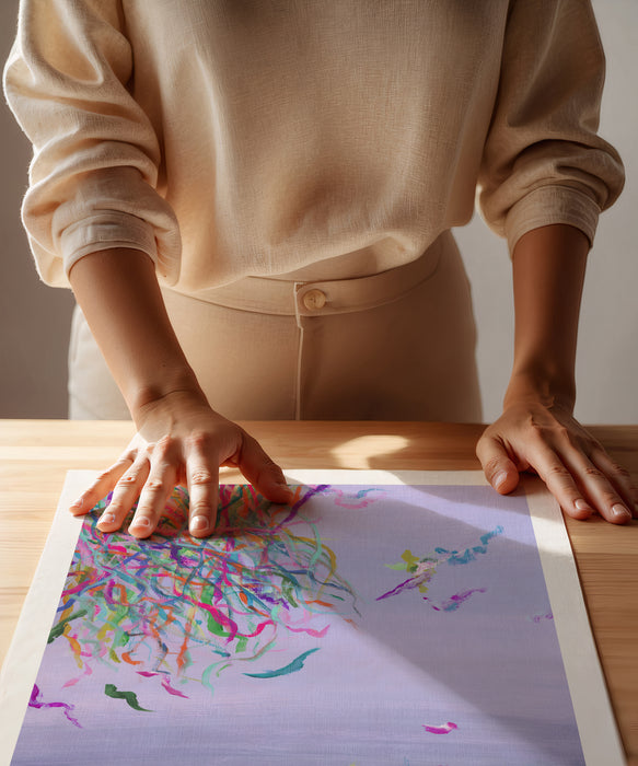 Streamers 11 - Abstract Art Print